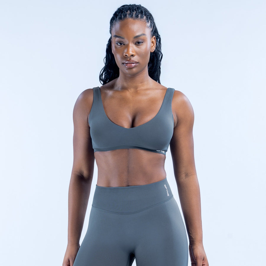 Brassière dos échancré Impact Gris ardoise