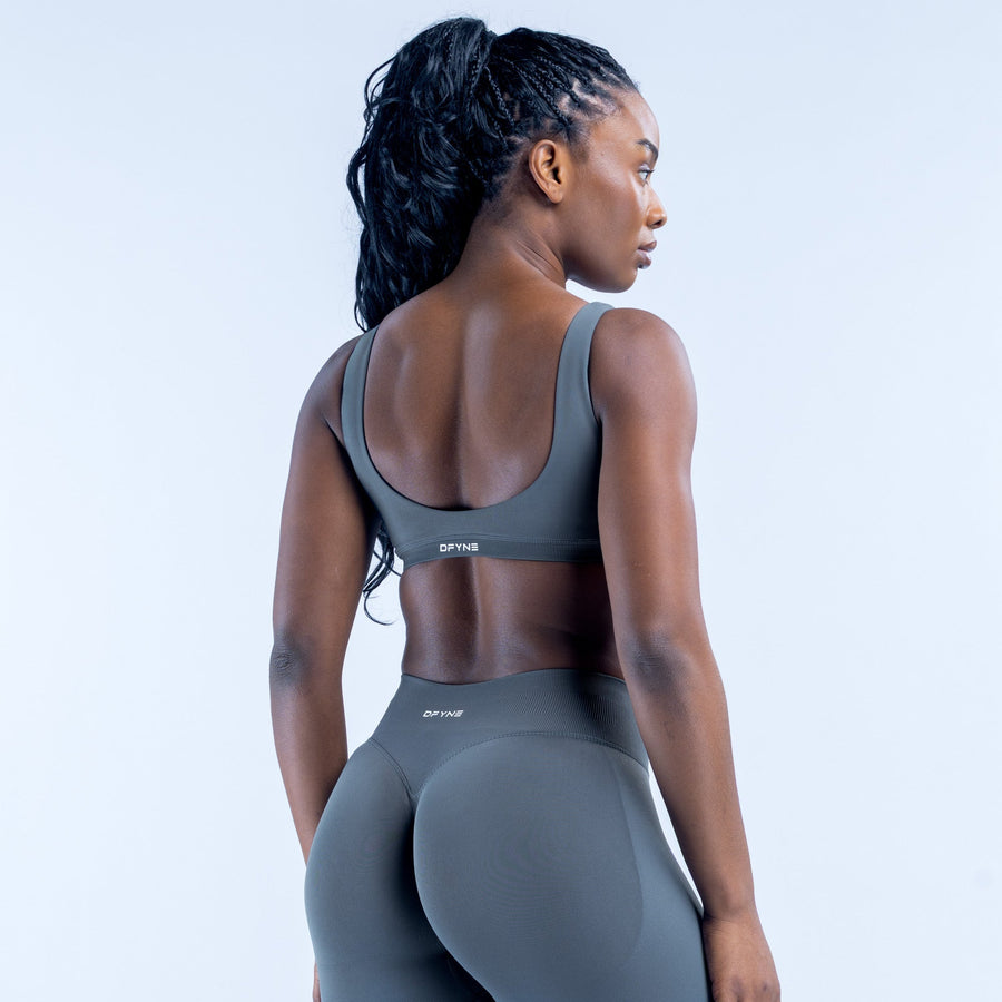 Brassière dos échancré Impact Gris ardoise