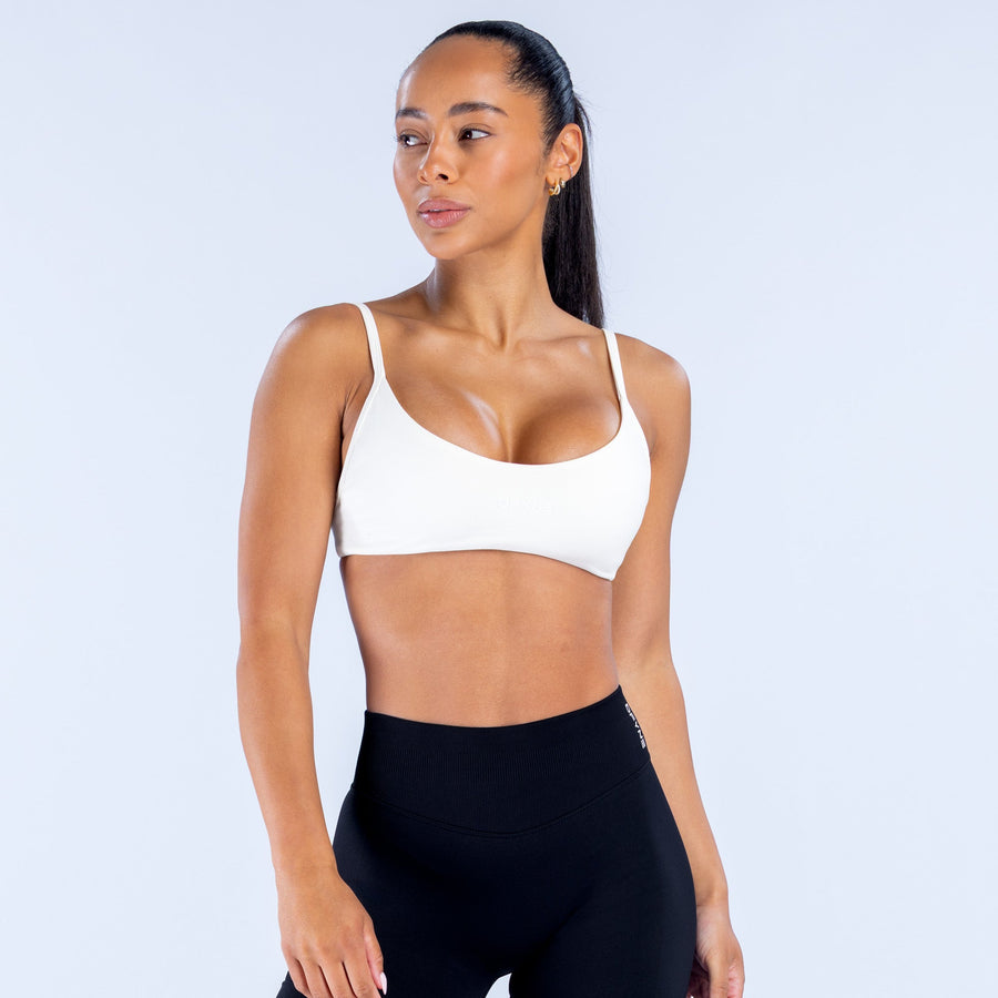 Brassière col échancré Impact Ivoire