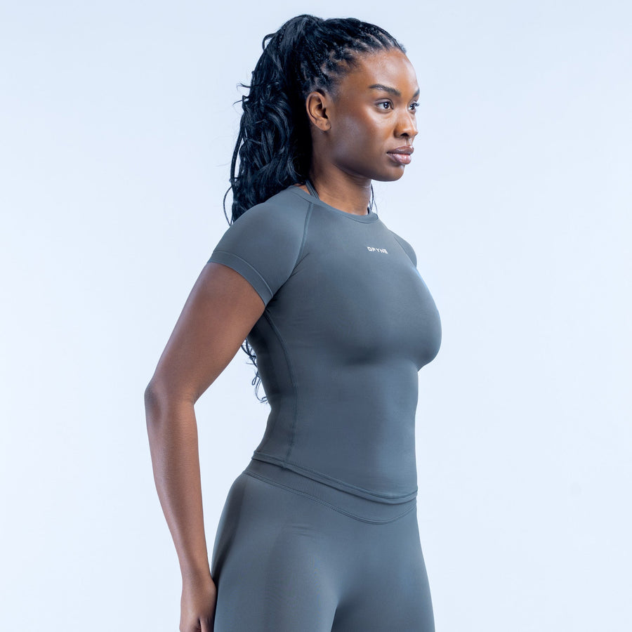 Top manches courtes Impact Gris ardoise
