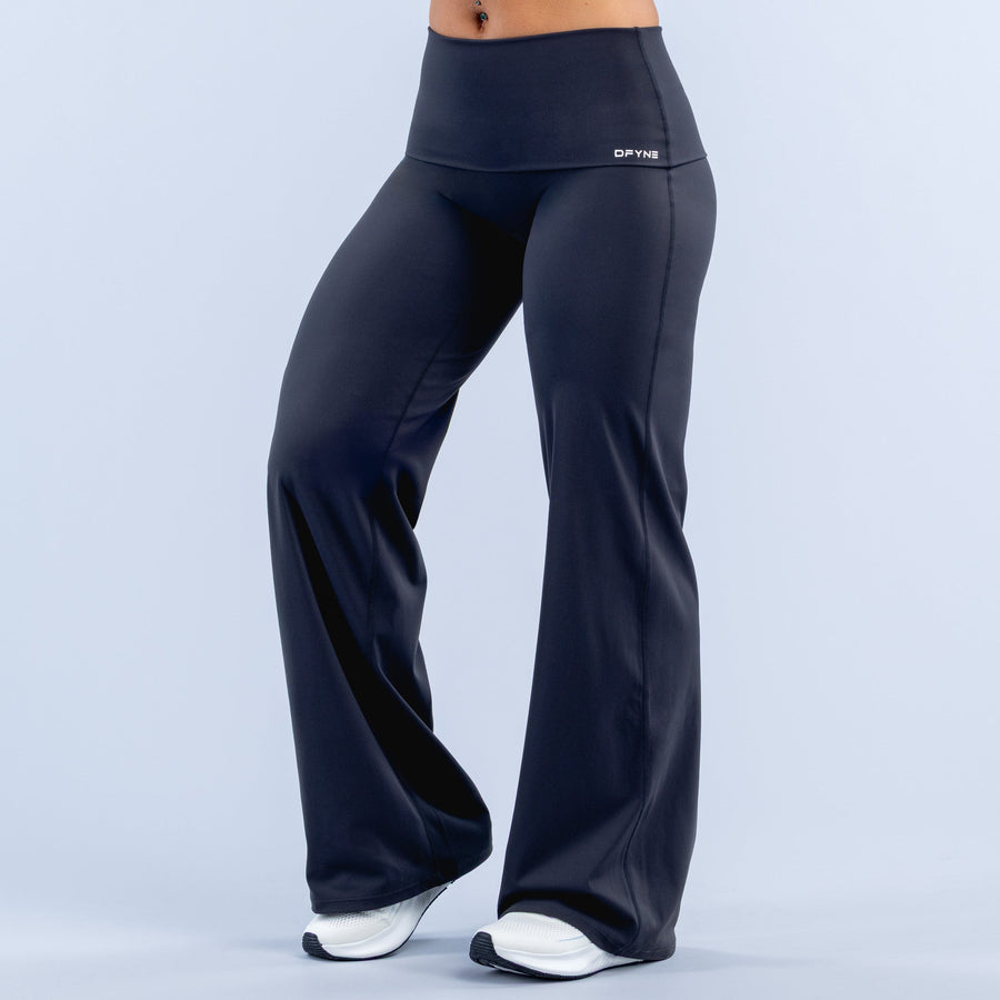 Pantalon large à ceinture rabattue Origin Noir minuit