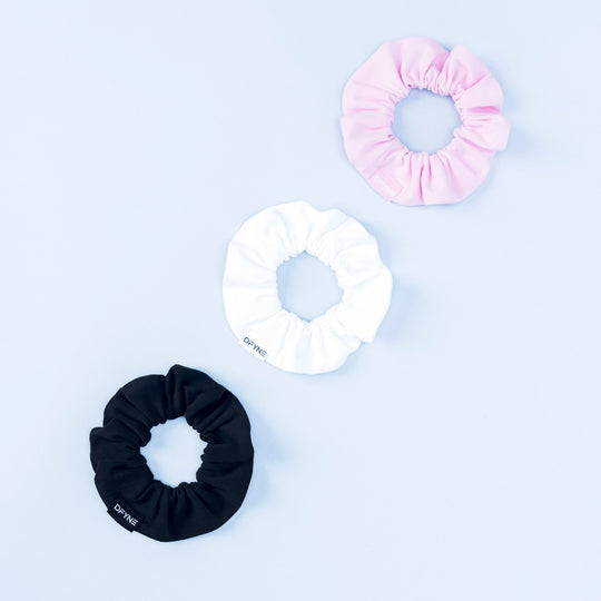 Chouchous Origin — lot de 3 Blanc optique / Rose pâle / Noir minuit