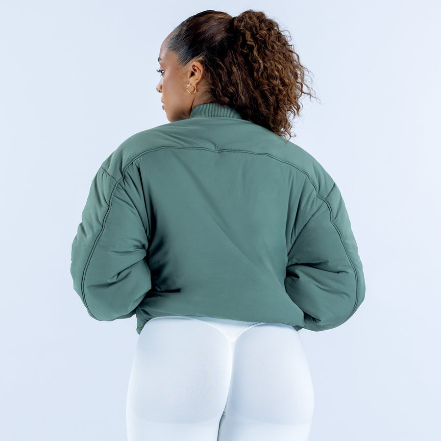 Bomber réversible Revive Pistache / Roche lunaire
