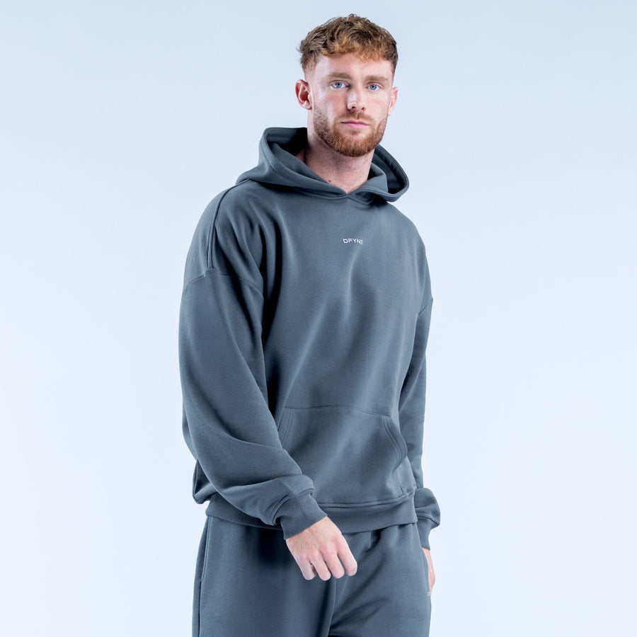 Sweat à capuche imprimé Recharge Gris ardoise