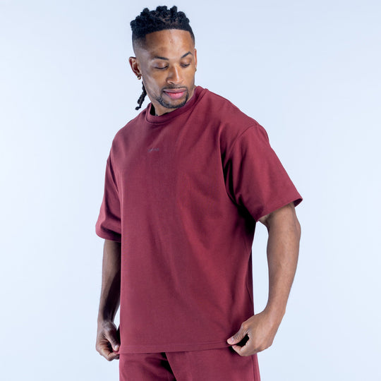 T-shirt imprimé Recharge Bordeaux