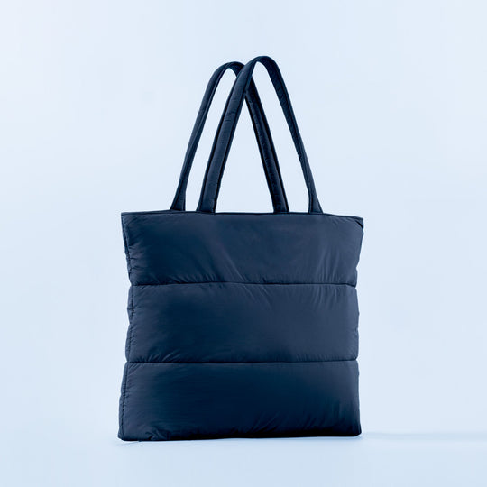 Tote bag matelassé Noir minuit