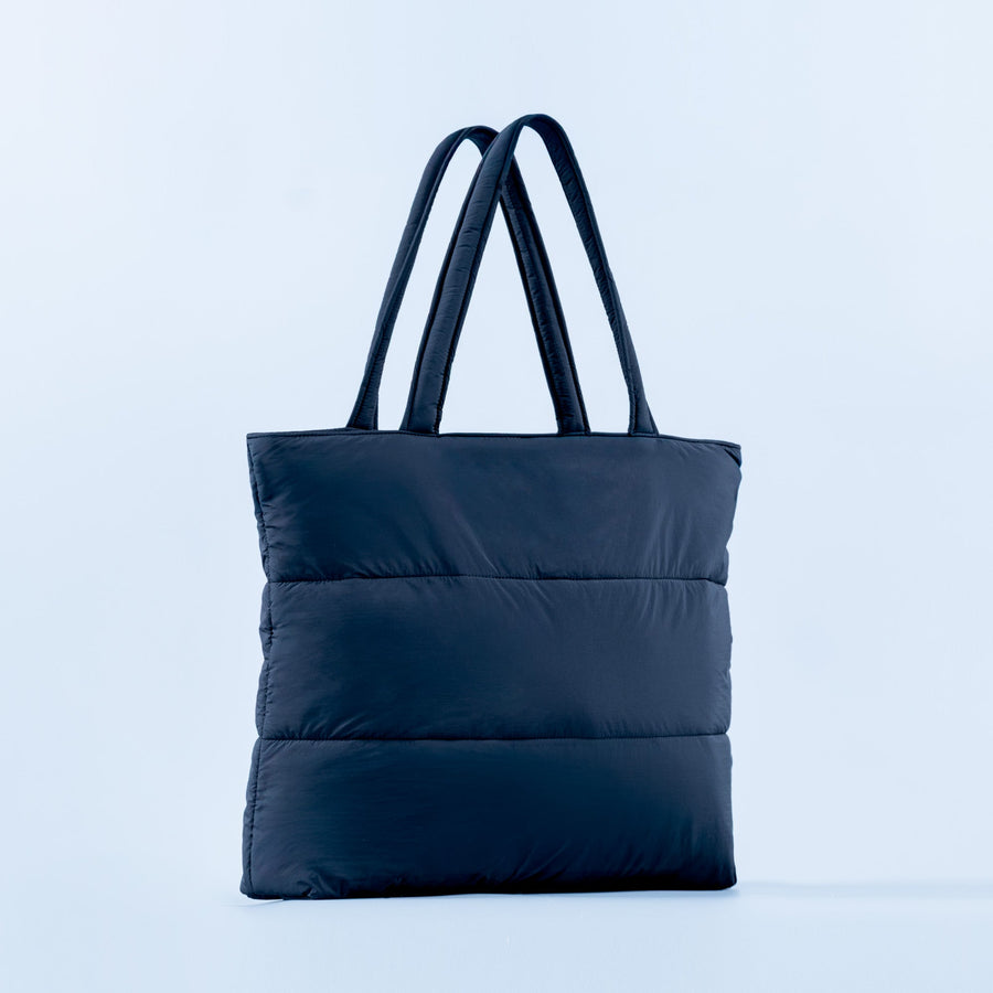 Tote bag matelassé Noir minuit