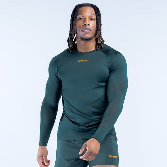 T-shirt d'entraînement manches longues Unbound Vert ardoise