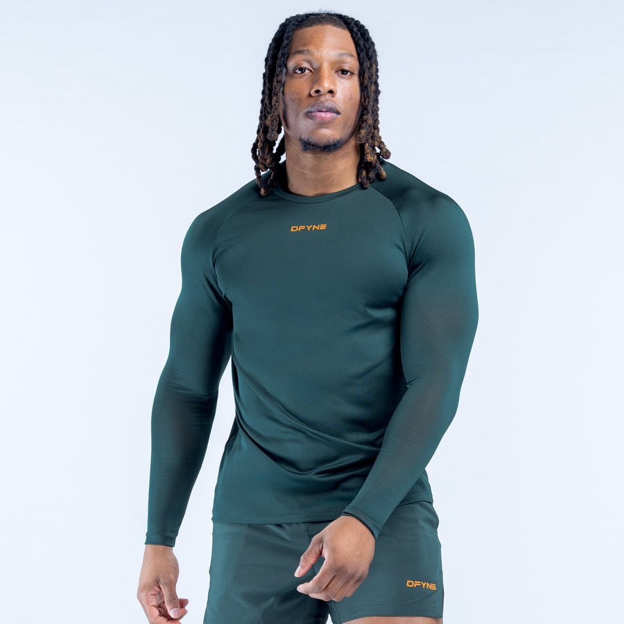 T-shirt d'entraînement manches longues Unbound Vert ardoise