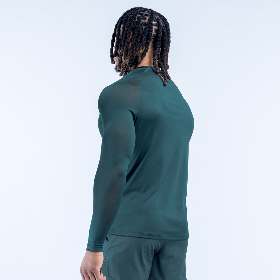T-shirt d'entraînement manches longues Unbound Vert ardoise
