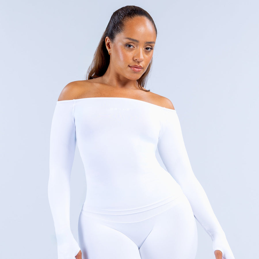 Top manches longues Vision Blanc optique