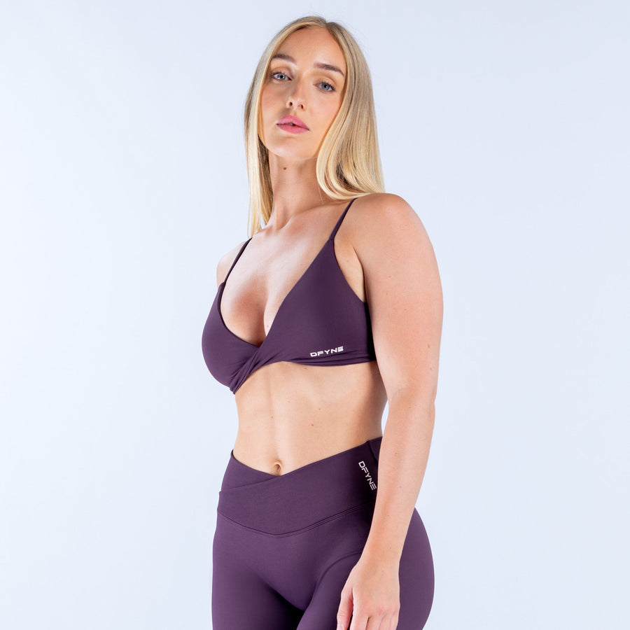 Brassière torsadée devant Vision Figue